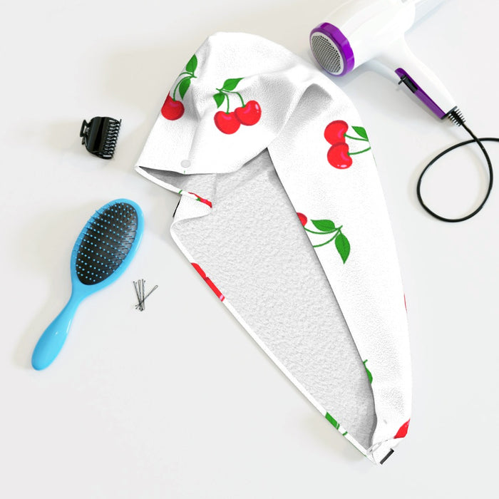 Head Towel - White Cherries - printonitshop