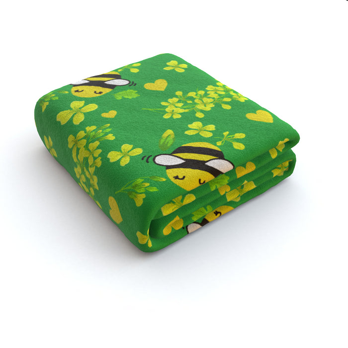 Blanket - Bees On Green - printonitshop