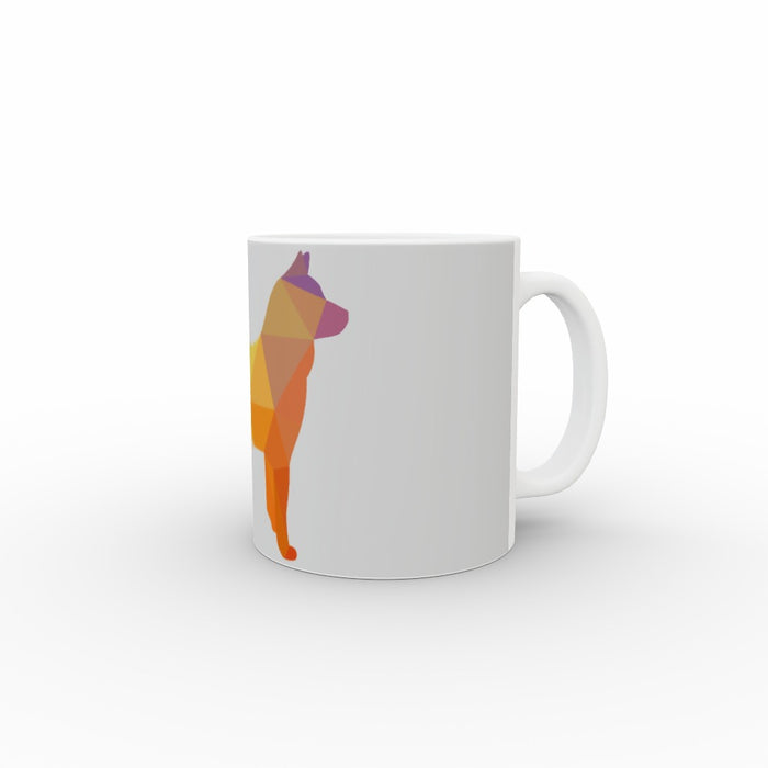 11oz Ceramic Mug - Geometrical Dog - printonitshop