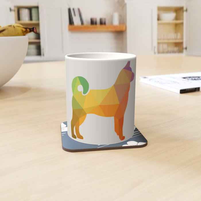 11oz Ceramic Mug - Geometrical Dog - printonitshop