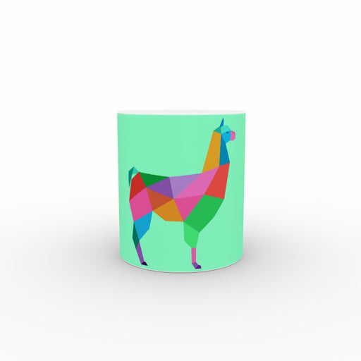 11oz Ceramic Mug - Geometric Lama - printonitshop