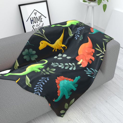 Blanket - Dino Dark - printonitshop