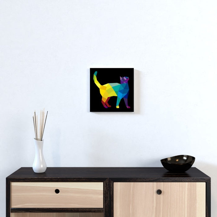 Wall Canvas - Geometric Cat - printonitshop