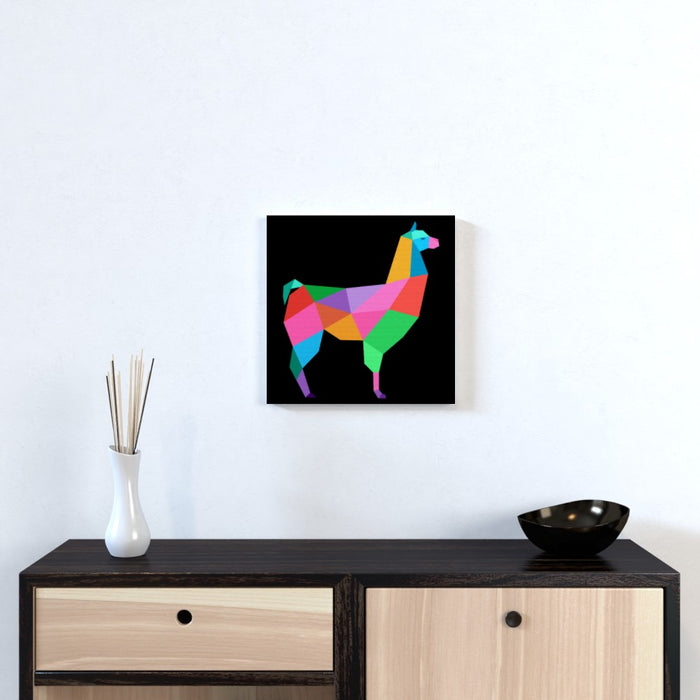 Wall Canvas - Geometric Lama - printonitshop