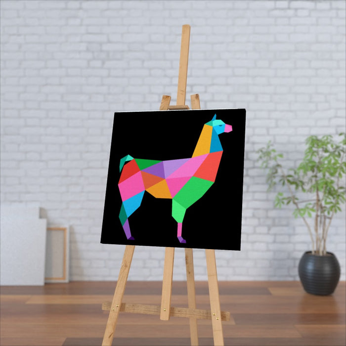 Wall Canvas - Geometric Lama - printonitshop