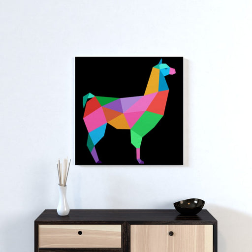 Wall Canvas - Geometric Lama - printonitshop