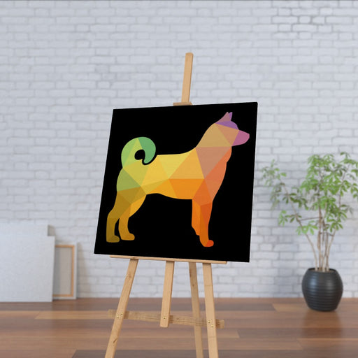 Wall Canvas - Geometric Dog - printonitshop