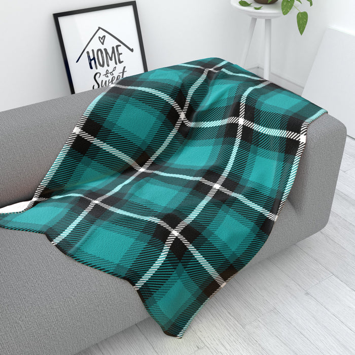 Blanket - Fabric Texture Blue - printonitshop