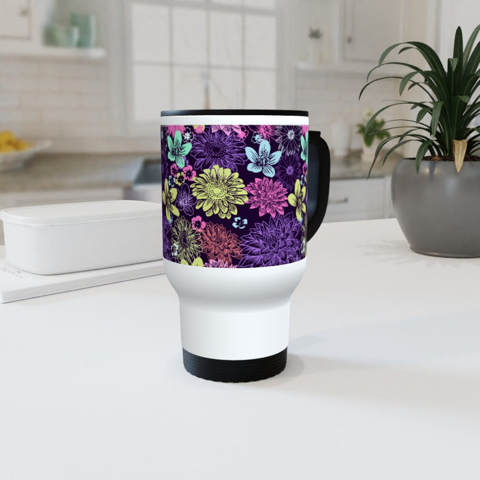 Travel Mug - Flowers - printonitshop