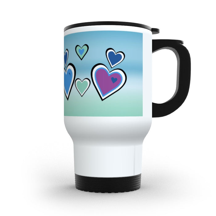 Travel Mug - Hearts - printonitshop