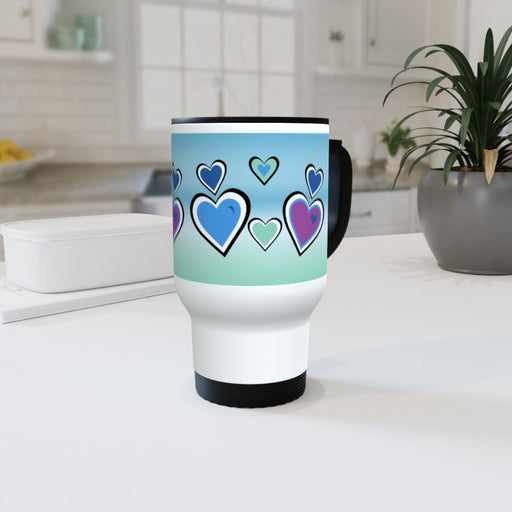 Travel Mug - Hearts - printonitshop