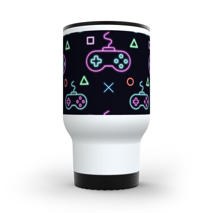 Travel Mug - Gaming Neon Black - printonitshop