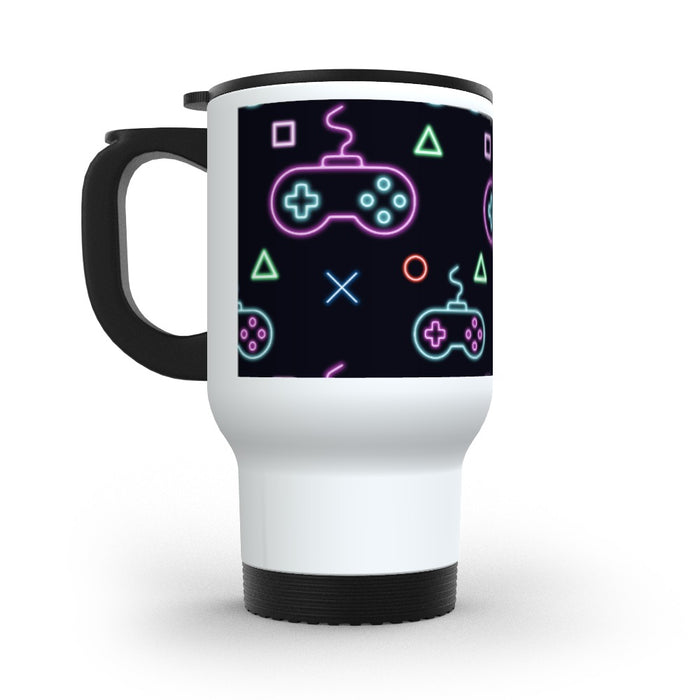 Travel Mug - Gaming Neon Black - printonitshop