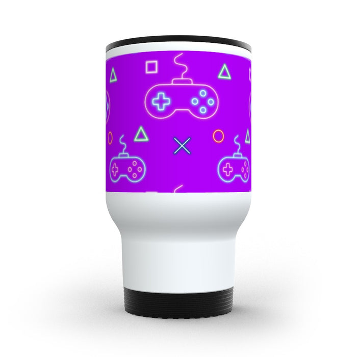 Travel Mug - Gaming Neon Purple - printonitshop