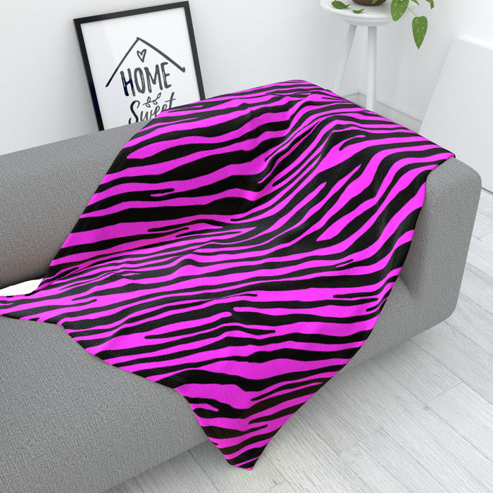 Blanket - Pink Zebra - printonitshop