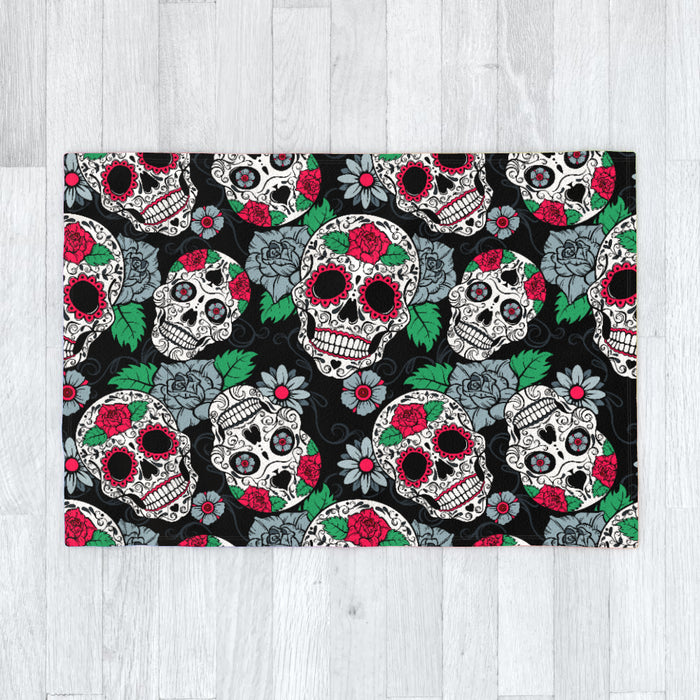 Blanket - Skulls and Roses - printonitshop