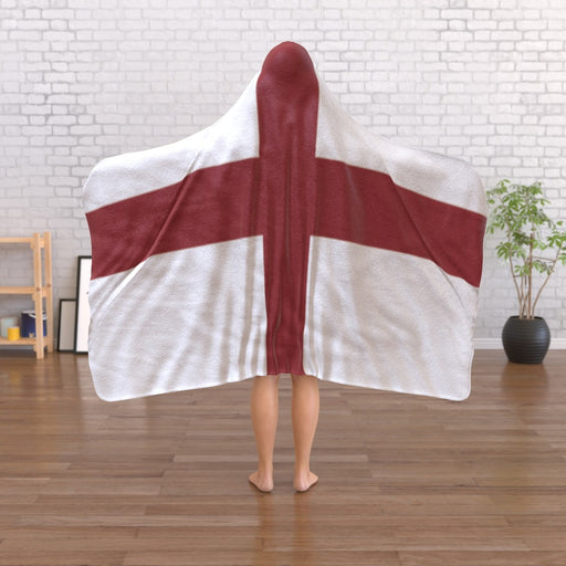 Hooded Blanket - St Georges Cross - printonitshop