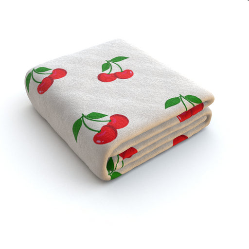 Blanket - White Cherries - printonitshop