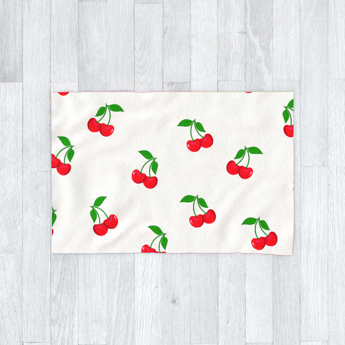 Blanket - White Cherries - printonitshop