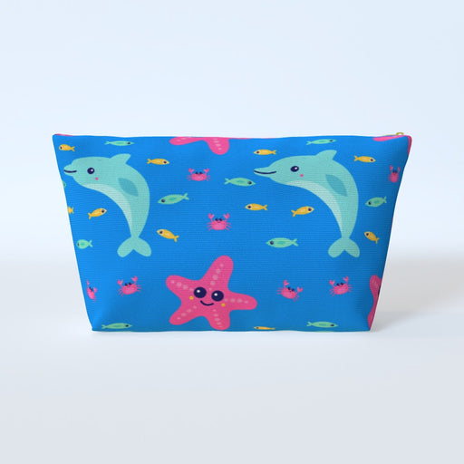 Cosmetic Bag - Dolphin and Starfish - printonitshop