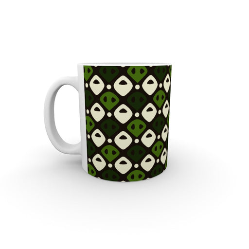 11oz Ceramic Mug - Abstract Green - printonitshop