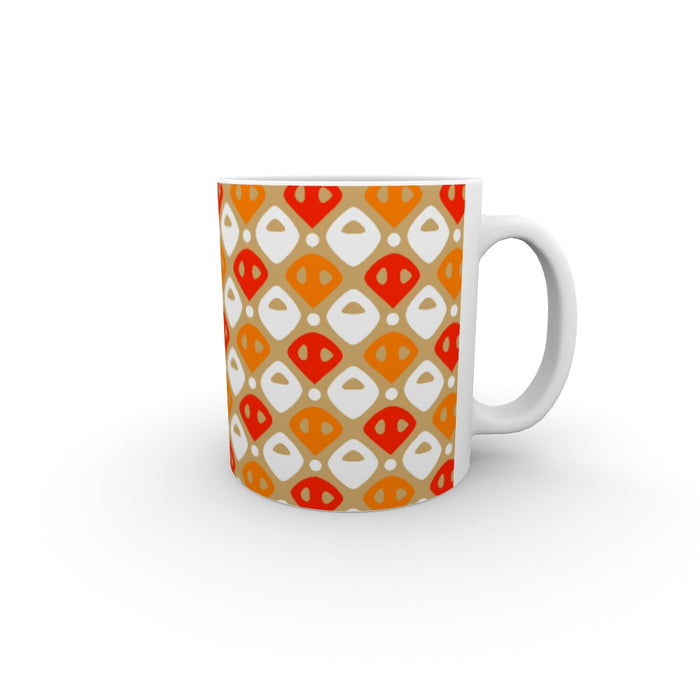 11oz Ceramic Mug - Abstract Orange - printonitshop