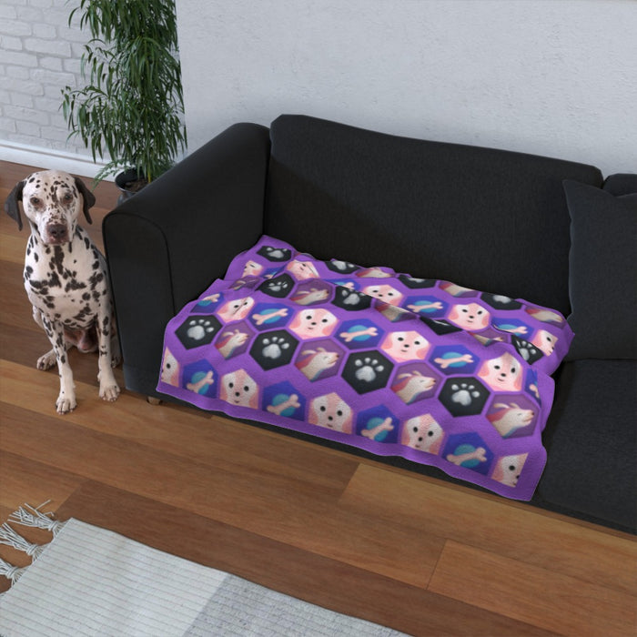 Pet Blankets - My Pets Purple - printonitshop