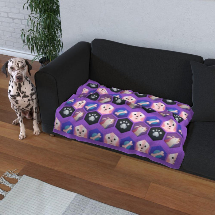 Pet Blankets - My Pets Purple - printonitshop