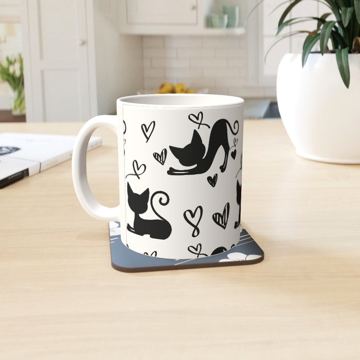 11oz Ceramic Mug - Cats - printonitshop