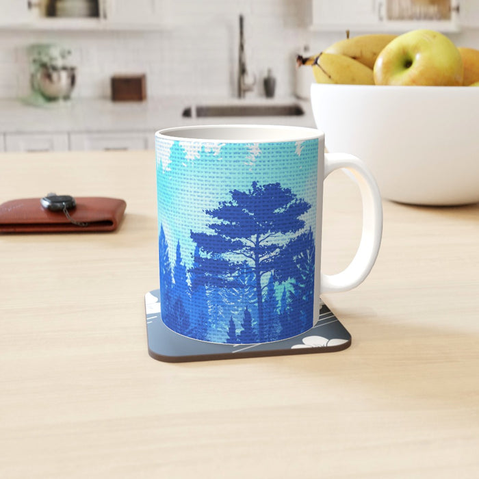 11oz Ceramic Mug - Forrest Blue - printonitshop