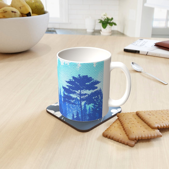 11oz Ceramic Mug - Forrest Blue - printonitshop