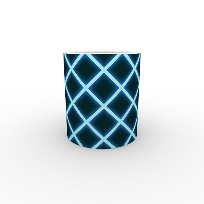 11oz Ceramic Mug - Neon Blue - printonitshop