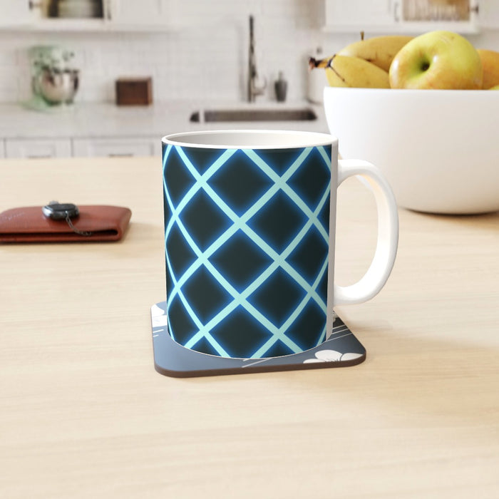 11oz Ceramic Mug - Neon Blue - printonitshop