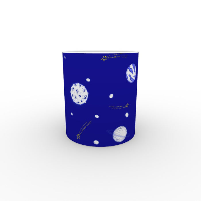 11oz Ceramic Mug - Planets Blue - printonitshop