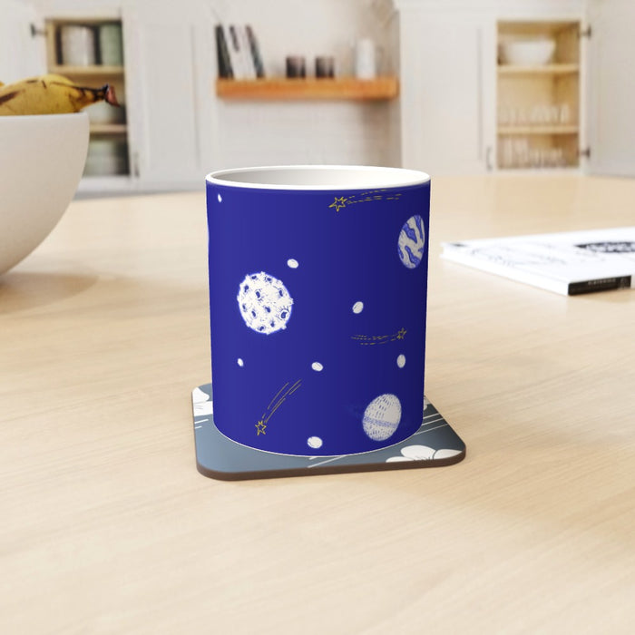 11oz Ceramic Mug - Planets Blue - printonitshop