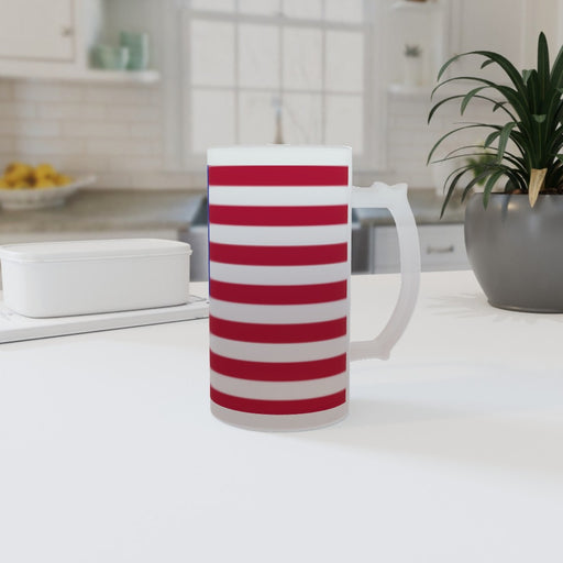 16oz Frosted Glass Stein - USA - printonitshop