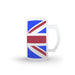 16oz Frosted Glass Stein - Union Jack - printonitshop