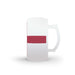 16oz Frosted Glass Stein - St. Georges Cross - printonitshop