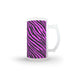 16oz Frosted Glass Stein - Pink Zebra - printonitshop