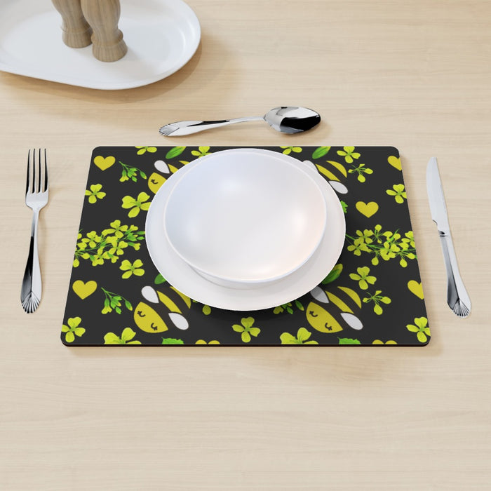 Placemat - Bees on Black - printonitshop