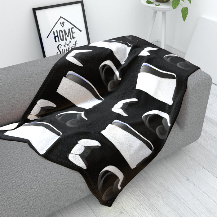 Blanket Throws - PS New Gaming Black - printonitshop