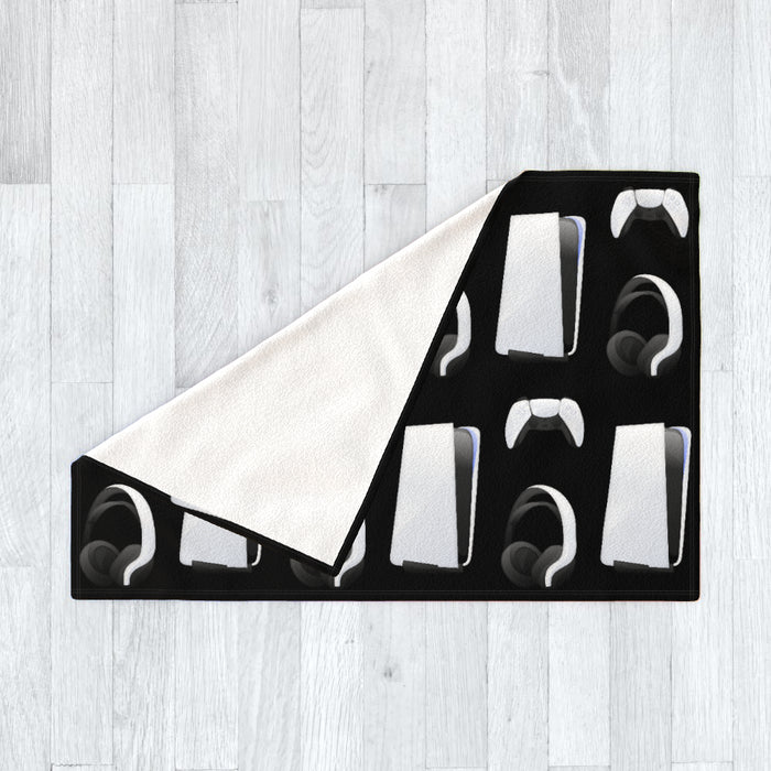 Blanket Throws - PS New Gaming Black - printonitshop